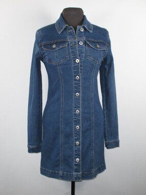 REGENERATION BY CELEBRITY PINK DENIM DRESS